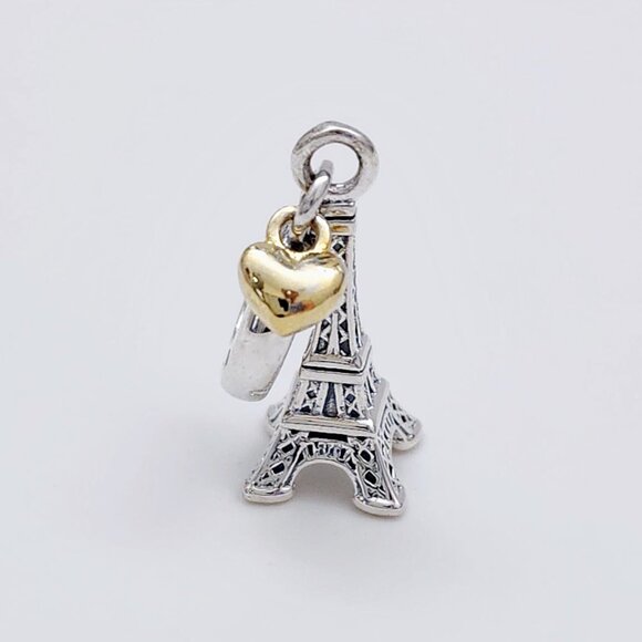 Pandora Eiffel Tower Heart Charm - Picture 3 of 5
